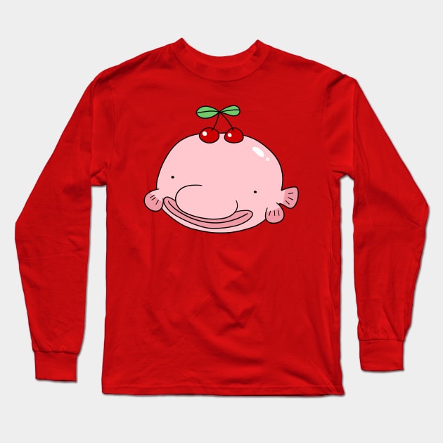 Cherry Blobfish Long Sleeve T-Shirt by saradaboru